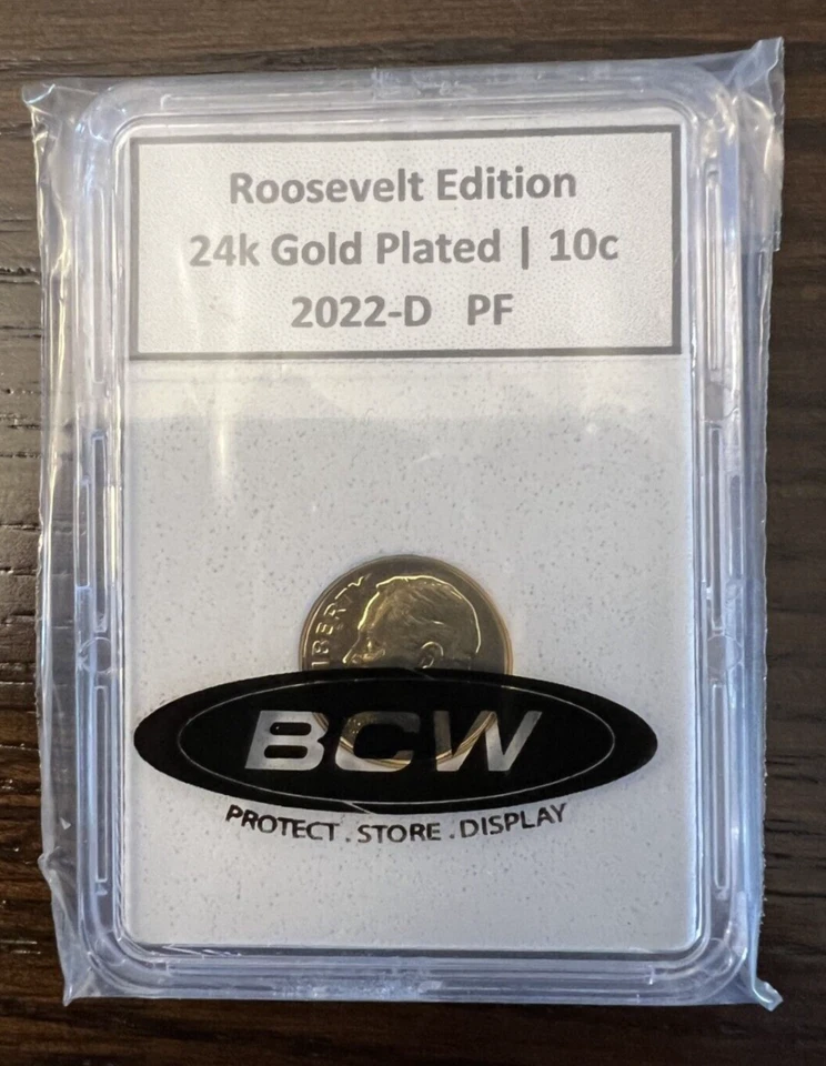 2022-D | Roosevelt | Dime | Ten Cent Lot | 24K Gold Plated | Item #2 - Image 1 of 4