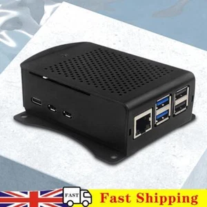 Protective Case Metal Case with Cooling Fan Heatsinks Kit Fit for Raspberry Pi 5 - Afbeelding 1 van 18