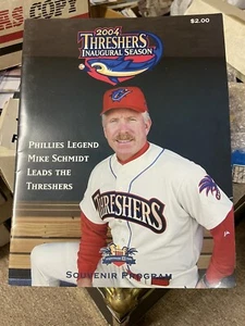 Mike Schmidt 2004 Clearwater Threshers Minor League Program Very Rare - Picture 1 of 1