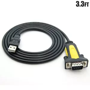 3.3FT USB to RS232 Serial Port DB9 Male Adapter Converter Cable PROLIFIC Chipset - Picture 1 of 5