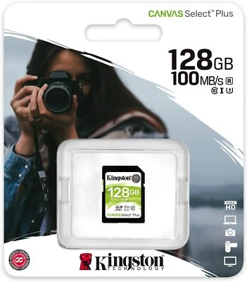 Tarjeta de memoria SD XC de 128 GB para cámara digital Nikon D3500  Foto 1 de 3