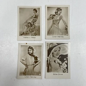 TOBACCO Cigarette Card Lot 30s 20s Women Beauties Star Film Mercedes - Picture 1 of 3