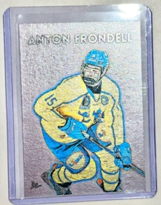 Anton Frondell Platinum Plated Artist Signed "Team Sweden" Trading Card 1/1 - Picture 1 of 2