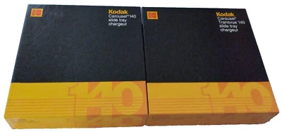 2 Vintage Kodak Carousel 140 Slide Trays+Original Boxes-EXCELLENT PRE-OWNED ITEM - Image 1 of 4