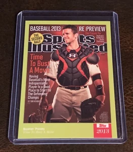 2021 TOPPS X SPORTS ILLUSTRATED #38 BUSTER POSEY - NUMBERED 21/25 YELLOW  - Picture 1 of 2