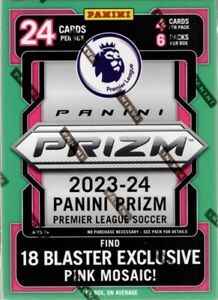 2023-24 Panini Prizm Premier League Soccer Trading Cards Blaster Box Exclusive