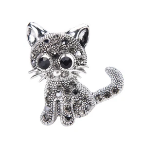 Brooch Crystal Rhinestone Animal Lovely Broach Pin Bridal Jewelry Accessory T vi - Picture 1 of 12