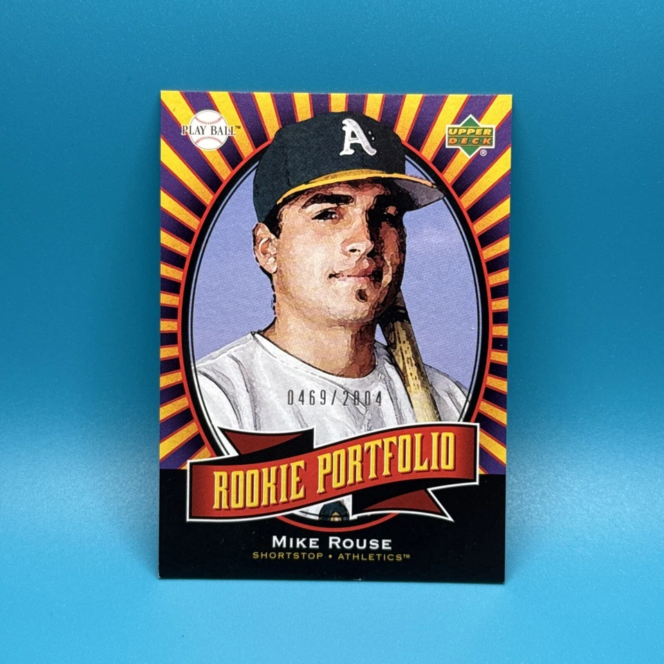 Mike Rouse 2004 Upper Deck Play Ball Rookie Portfolio #155 0469/2004 Athletics - Image 1 of 2