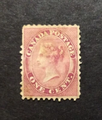 BroadviewStamps Canada #14 Mint VF centering.  Short perfs (VG-F).  Heavy hinge. - Image 1 of 2