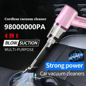 2 in 1 Wireless Car Vacuum Cleaner High Power Mini Handheld Cleaner Household US - Picture 1 of 26