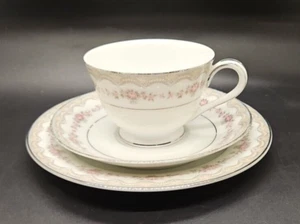 Noritake China Glenwood 5770 Tea cup Saucer & Side plate trio - Picture 1 of 12