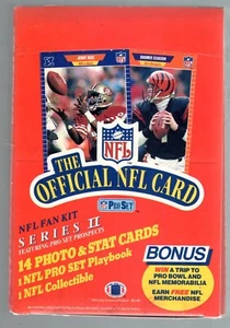 1989 PROSET FOOTBALL 2 WAX BOX- 36 PACKS SERIES 2 FR0M BOX FINAL EDITION SRS 3 ? - Picture 1 of 4