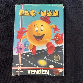 PAC MAN -- NES Nintendo Original Classic Authentic Tengen Grey Game TESTED