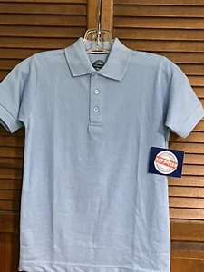 Approved Boy’s-2-Pack Blue-School Uniform-Short Small 6-7 Polos- NWT - Picture 1 of 10
