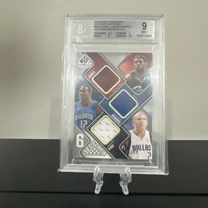 2009 Sp Game Used Six Star Swatches James/howard/kidd/wade/bosh/allen BGS 9 pop1 - Picture 1 of 5
