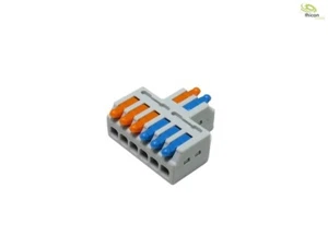 Terminal de conexión distribuidor de corriente 2x 3 polos. 0,08-2,5 mm2 modelos thicon - Imagen 1 de 3