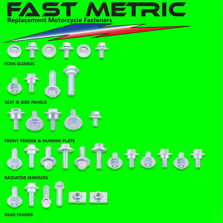 2017-2020 KX 250 F 塑料和车身螺栓套件-您需要的紧固件-保证 — 第 1/1 张图片