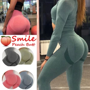 Women High Waist Yoga Pants Workout Butt Lifter Fitness Tummy Control Leggings - Picture 1 of 51
