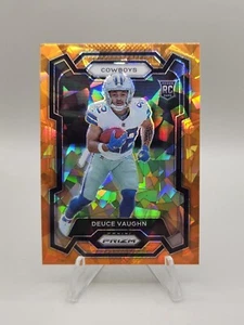 Deuce Vaughn 2023 Panini Prizm Orange Ice Prizm Rookie Card #324 Dallas Cowboys - Picture 1 of 2