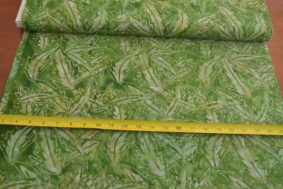 Por 1/2 yarda, edredón Batik verde algodón, moda/batiks piscina de marea/4304 14, B325 Foto 1 de 4