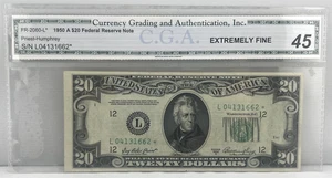 1950 A $20 Twenty Dollar Federal Reserve Note CGA Extremely Fine 45 - Picture 1 of 3