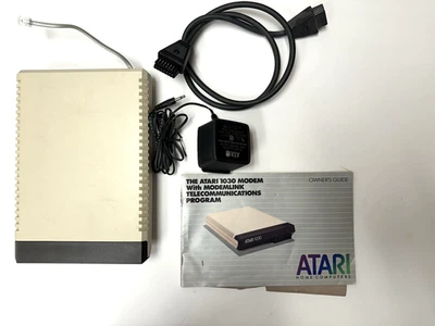 ATARI 1030 Modem with Modemlink Telecommunications Program w/ Power Supply - Image 1 of 4