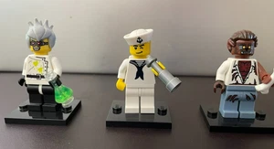 Lego Minifiguren Serie 4 col4-10 Matrose col4-16 Crazy Scientist col4-12 Werwolf - Bild 1 von 2