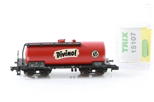 N Minitrix 15107 DB Kesselwagen Divinol 4 achsig Güterwagen rot OVP N91 - Picture 1 of 2