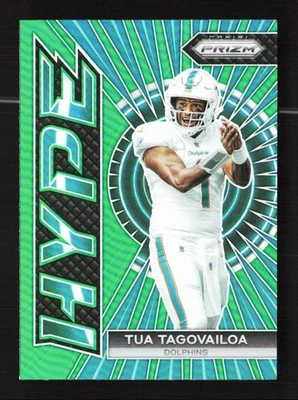 2023 Panini Prizm Hype Green Tua Tagovailoa Kansas City Chiefs #H-1 - Image 1 of 2