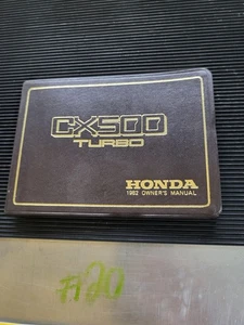 Genuine 1982 Honda CX500 Turbo Owners Manual Original - Picture 1 of 8