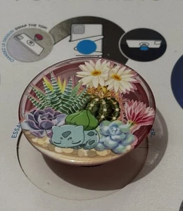 PopSockets Phone Grip Stand Pokemon Bulbasaur Terrarium POPGRIP Popsocket - Photo 1 sur 6