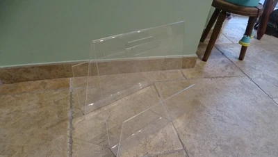 VINTAGE DESIGN PORTE REVUE JOURNAUX ANNEES 60-70 PLEXIGLAS DOUBLE VINYLE - Photo 1/4