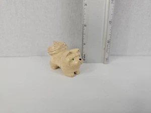 Fitz Kiyite - Dog Wolf - Zuni Fetish - Native American - Stone Carving #89 - Picture 1 of 13