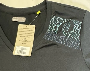 Pearl Izumi Women's Midland Tee - Black rainbow Logo - MD - NWT! - Picture 1 of 4