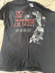 Led Zeppelin Hanes T-shirt cotton Black Size Adult XL - Picture 1 of 6