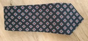 St Michael Navy and Red Vintage Tie - Picture 1 of 4