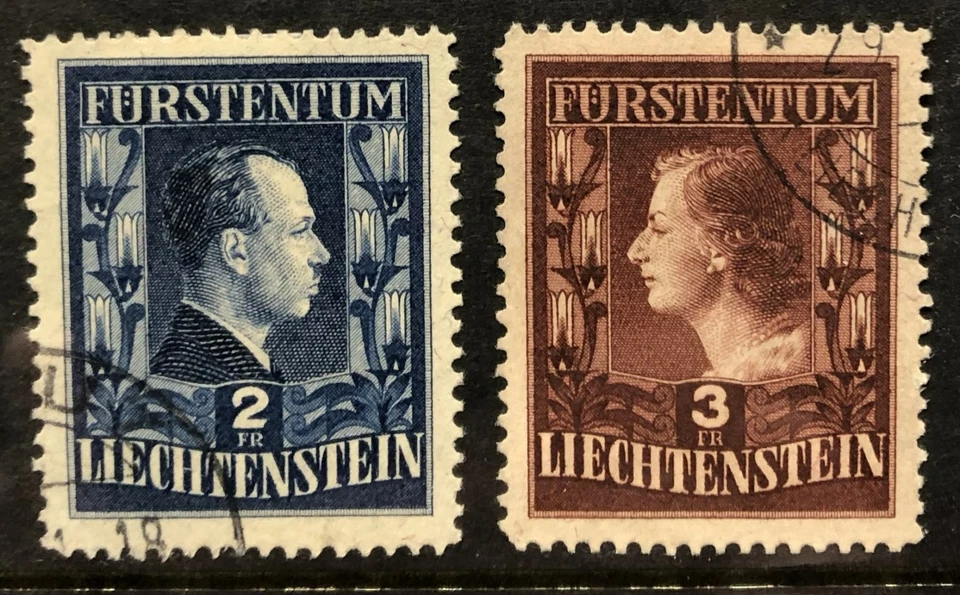 Catálogo Scott Liechtenstein 259-260 usado, 1951 $147,50 Foto 1 de 1