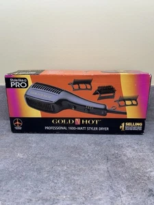 Gold N Hot Professional 1600-WATT Styler Dryer 3 Attachment Open Box Sealed - Picture 1 of 6