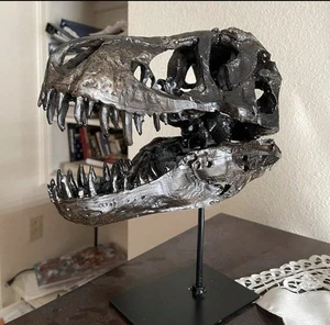 Dinosaurier Schädel Statue, Dinosaurier Skulpturen Halterung Tyrannosaurus Schädel Replik. - Bild 1 von 6