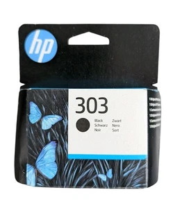 HP 303 Czarny oryginalny wkład atramentowy do HP ENVY grudzień 2026 Nowy Darmowa wysyłka - Zdjęcie 1 z 9