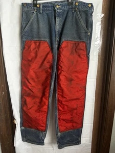 Carhartt Double Knee Logger Work Jeans. Chaps - Picture 1 of 2