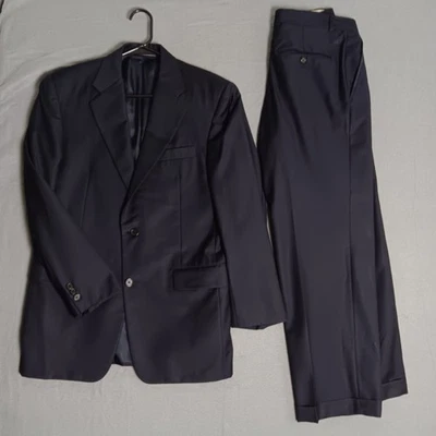Hickey Freeman Madison 100% Wool Suit – Men’s 38 Short – Navy - Image 1 of 4