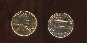 1964 LINCOLN CENT CH GEM BU (V773) LOTS OF LUSTER ON COIN - Picture 1 of 1