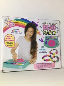 Fabricante de cuentas Just My Style Make N' Bake horno colorido hornear arcilla divertidas texturas joya - Imagen 1 de 8