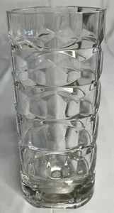 Arcoroc Glass Vase Chunky Triangular Clear Vintage MCM Made in France 6.5” - Picture 1 of 14