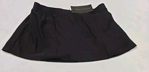 Swim Skirt Aqua Green Women's Plus Size 16W/18W Black Split Built-in brief, NWT! - Picture 1 of 8