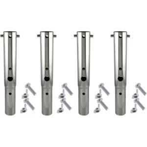 Stainless Steel Universal Pool Pole Telescopic Adapter Heavy Duty (4 Pack) - Picture 1 of 4