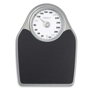 Precision Bathroom Scale Analog Bath Scale Thinner Extra-Large Dial Analog Black - Picture 1 of 7