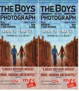 Tarjetas musicales de gran tamaño de Andrew Lloyd Webber 2009 de The Boys In The Photograph nuevas - Imagen 1 de 2