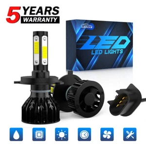 For 1997-2004 Toyota Tacoma Super Bright White LED Headlight Hi/Lo Beam Bulbs A+ - Picture 1 of 14